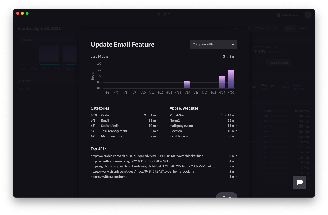 Launching Rize Projects